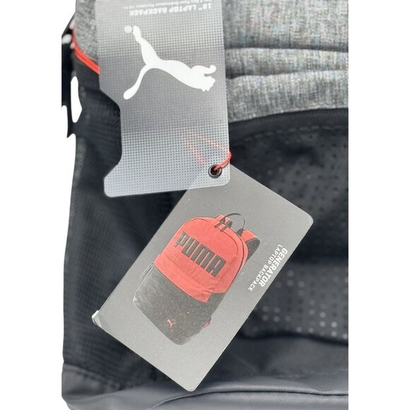 Puma  Generator Backpack 18"x12"x7" With Multiple Compartments & Water Bottle Po - Picture 4 of 7